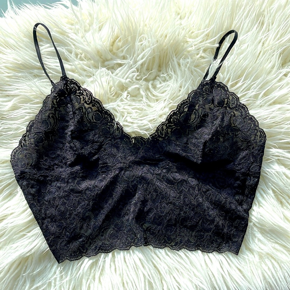 Hillary & Hanson Intimates XL Black Lace Bra - Picture 1 of 10